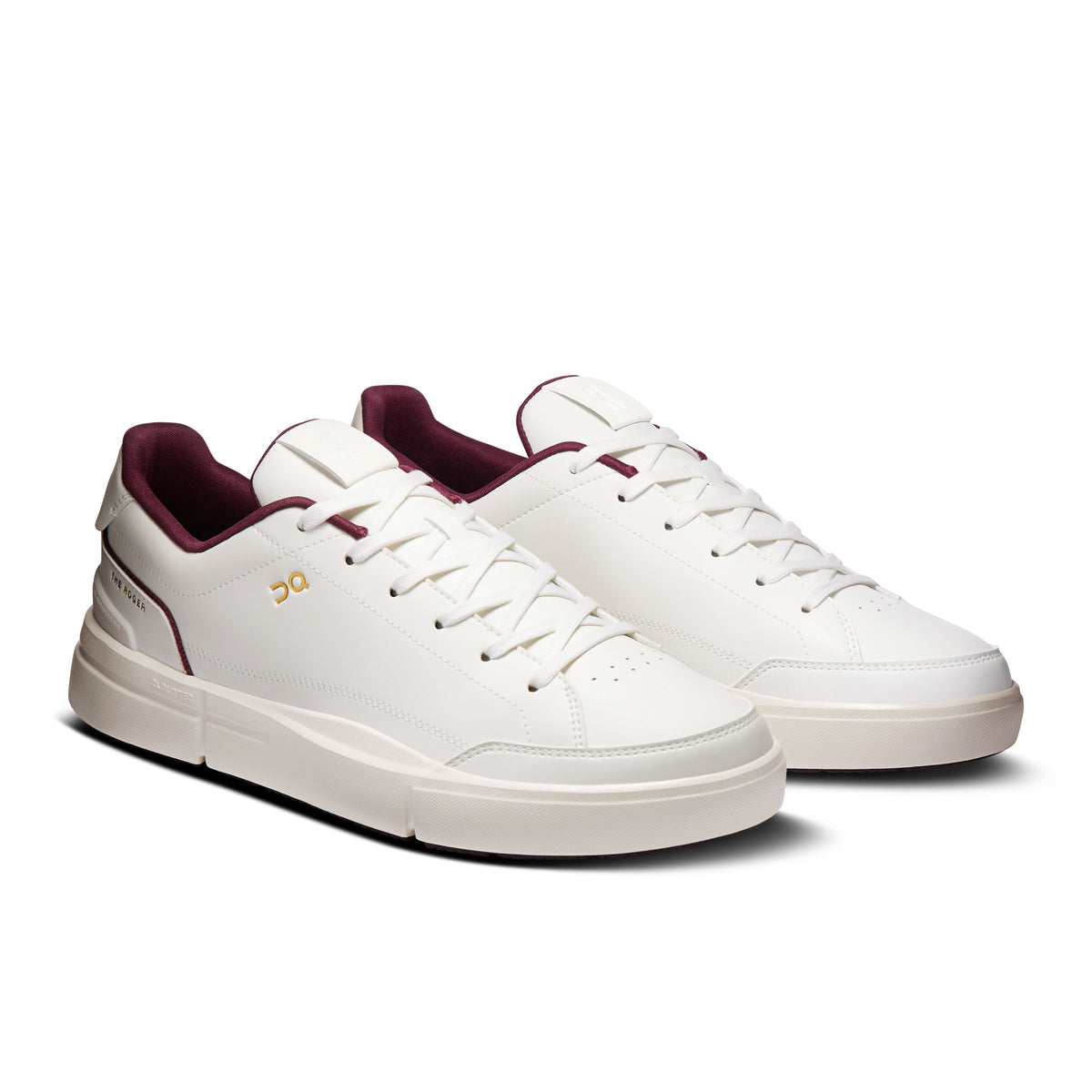 Men's THE ROGER Centre Court Ivory | Maroon - US 6698