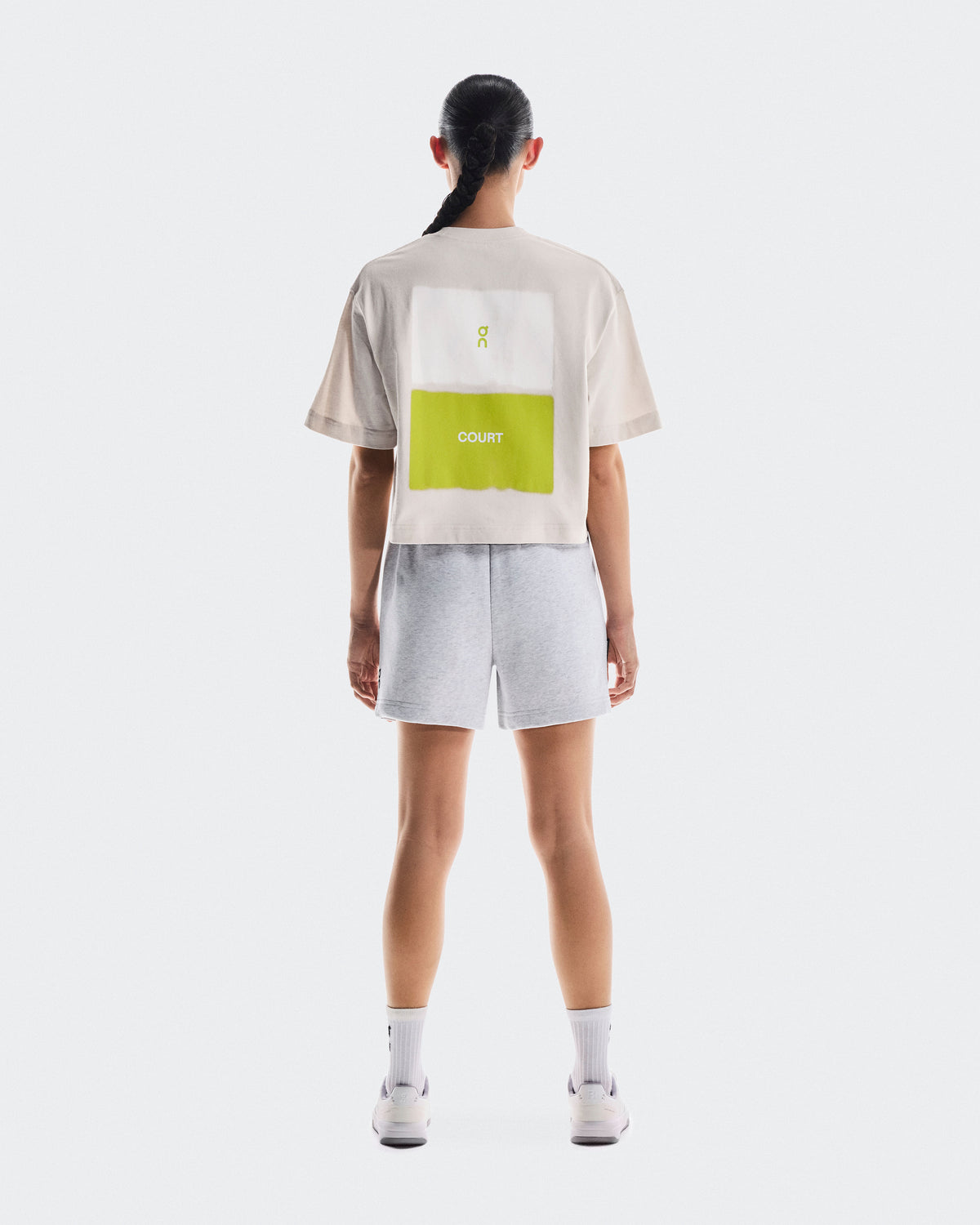 Women's Club Boxy-T Graphic Silver - US 7014
