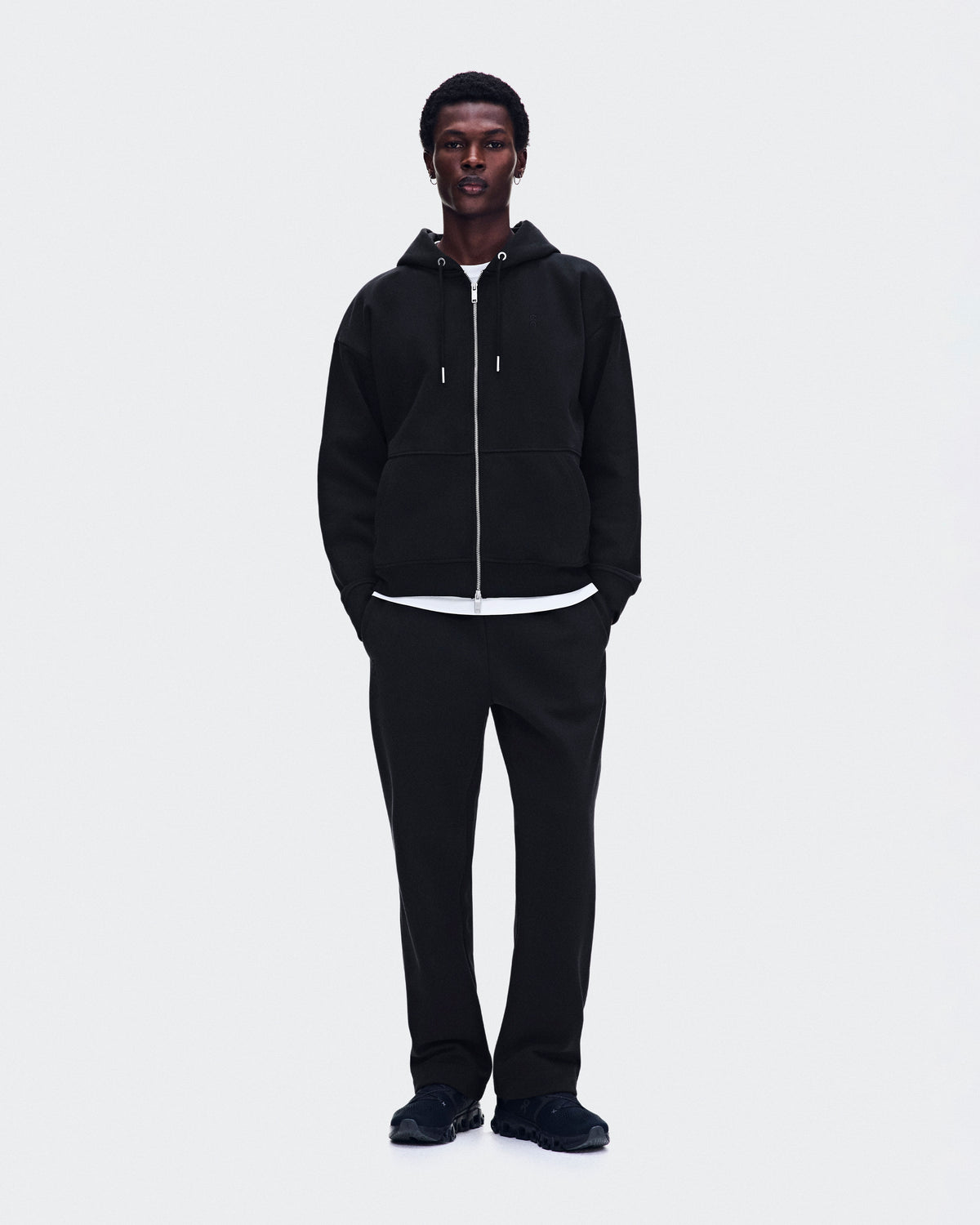Men's Club Collective Full Zip Hoodie Black - US 7212