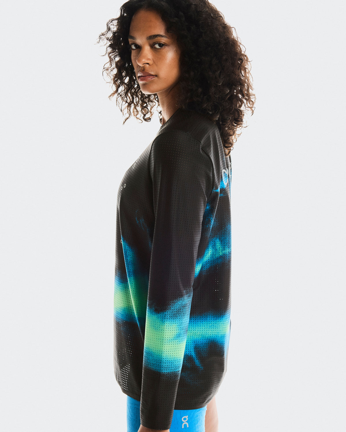 Women's Pace Mesh Long-T Black | Horizon - US 6448