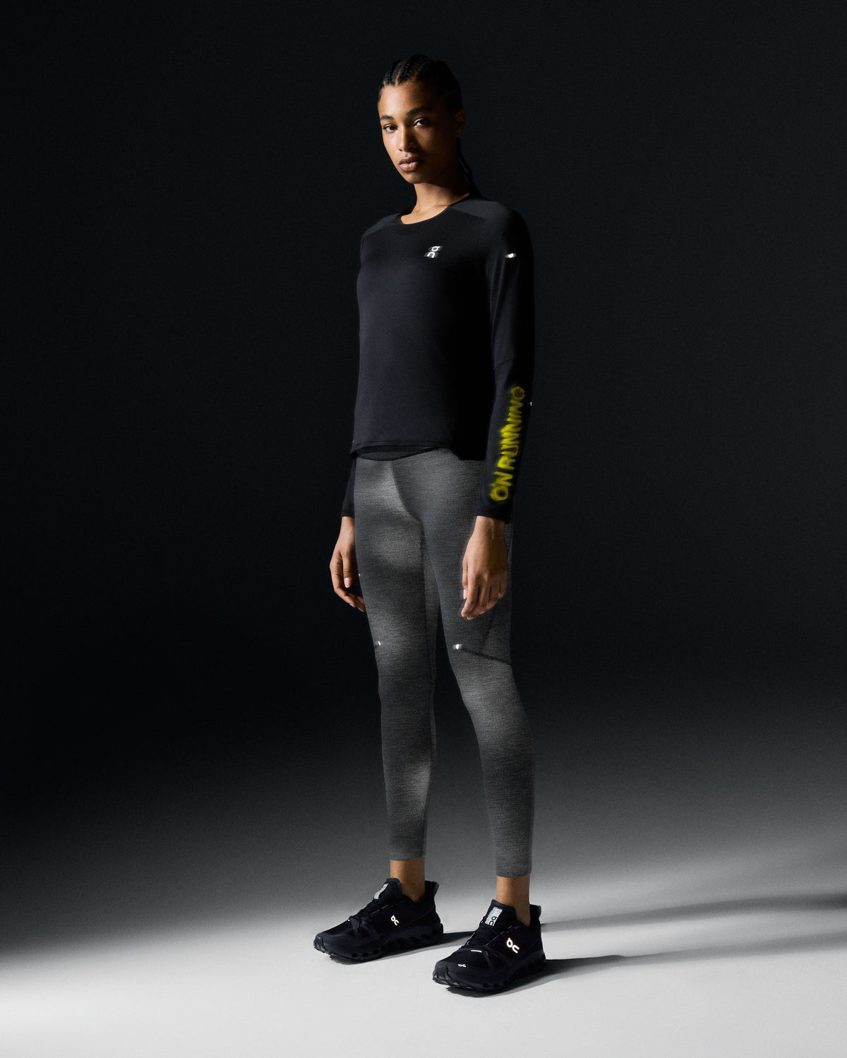 Women's Performance Long-T Lumos Black - US 5971