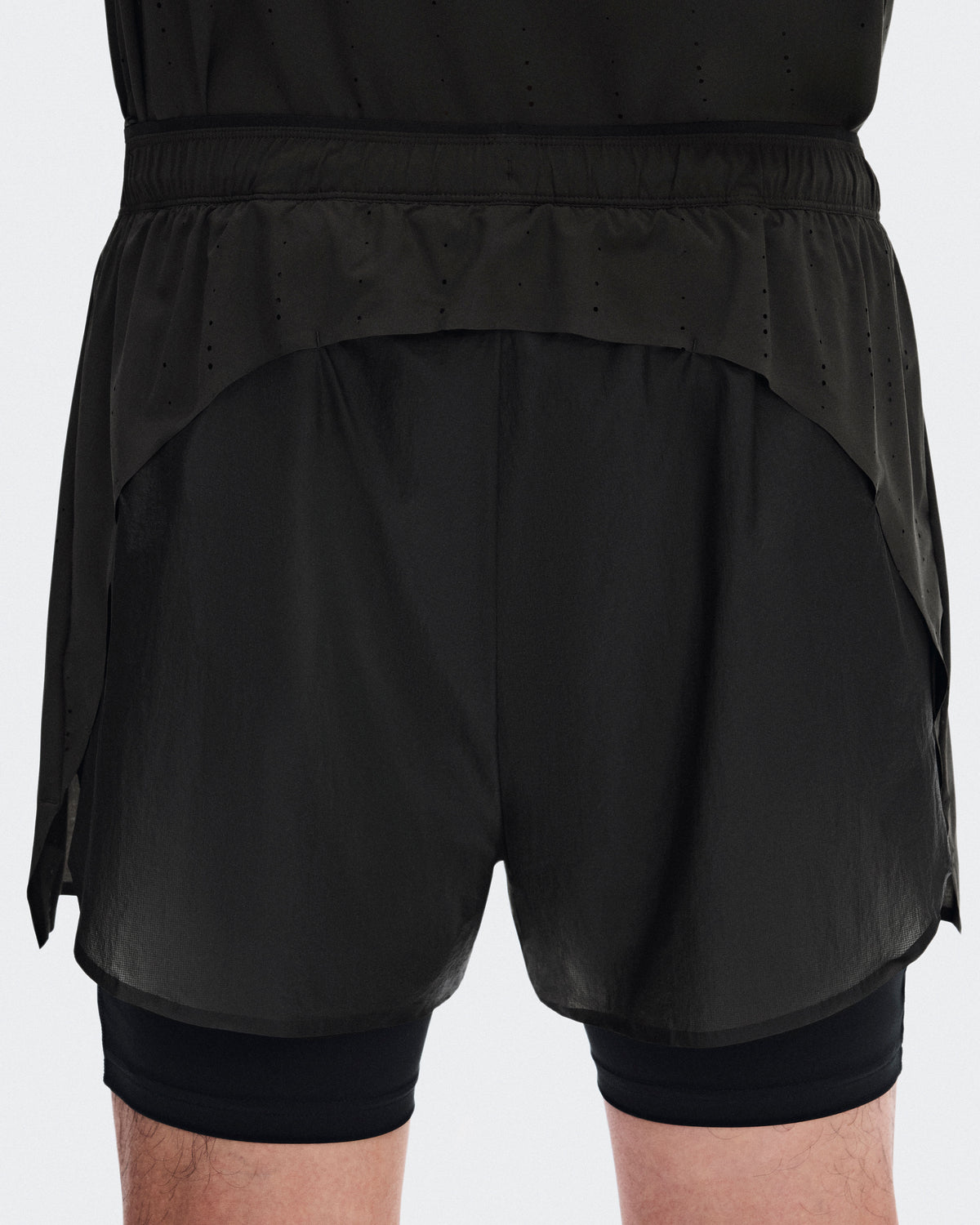 Men's Zero 2-in-1 Shorts PAF Molasses | Black - US 7621