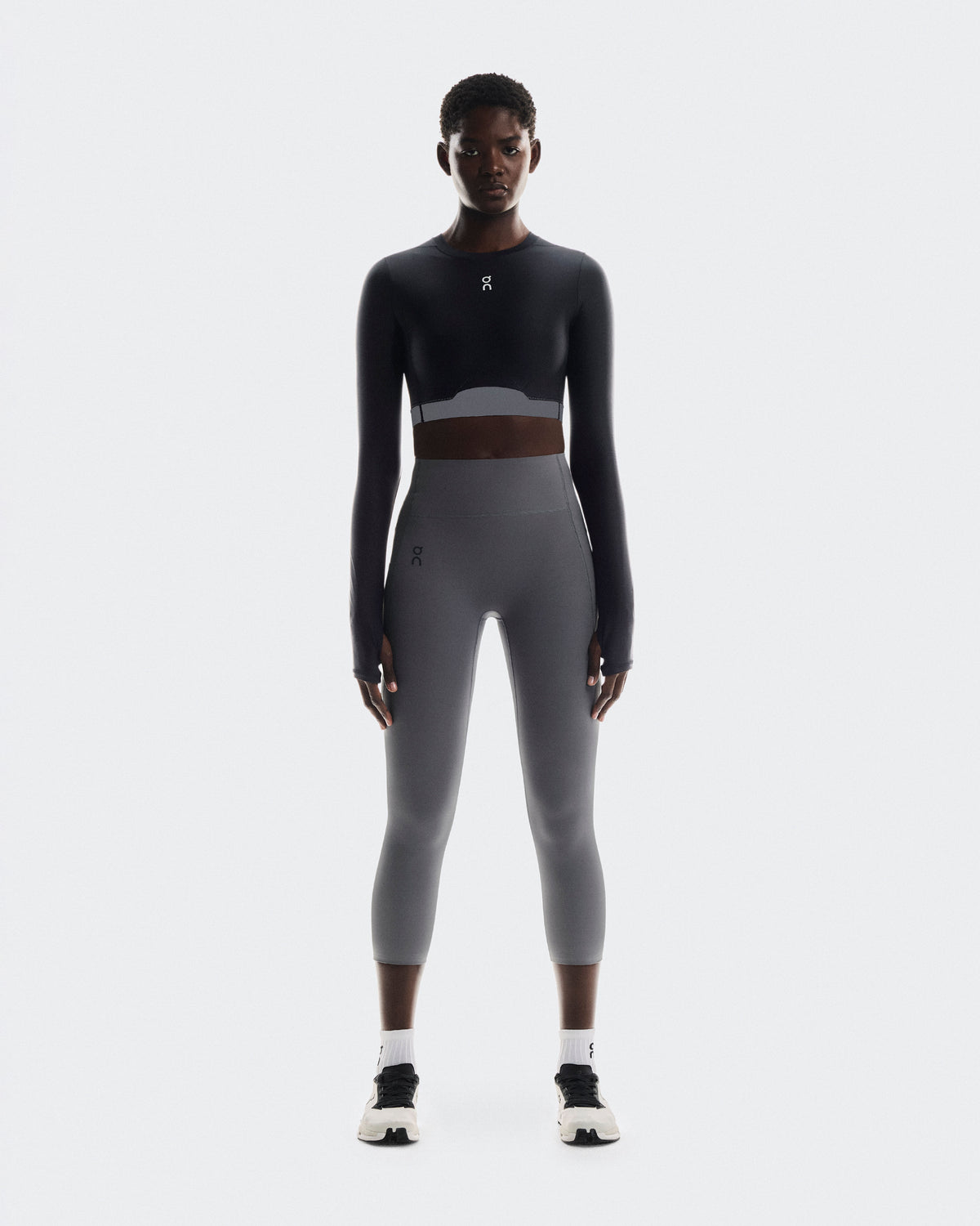 Women's Train Long Sleeve Crop Black - US 8607