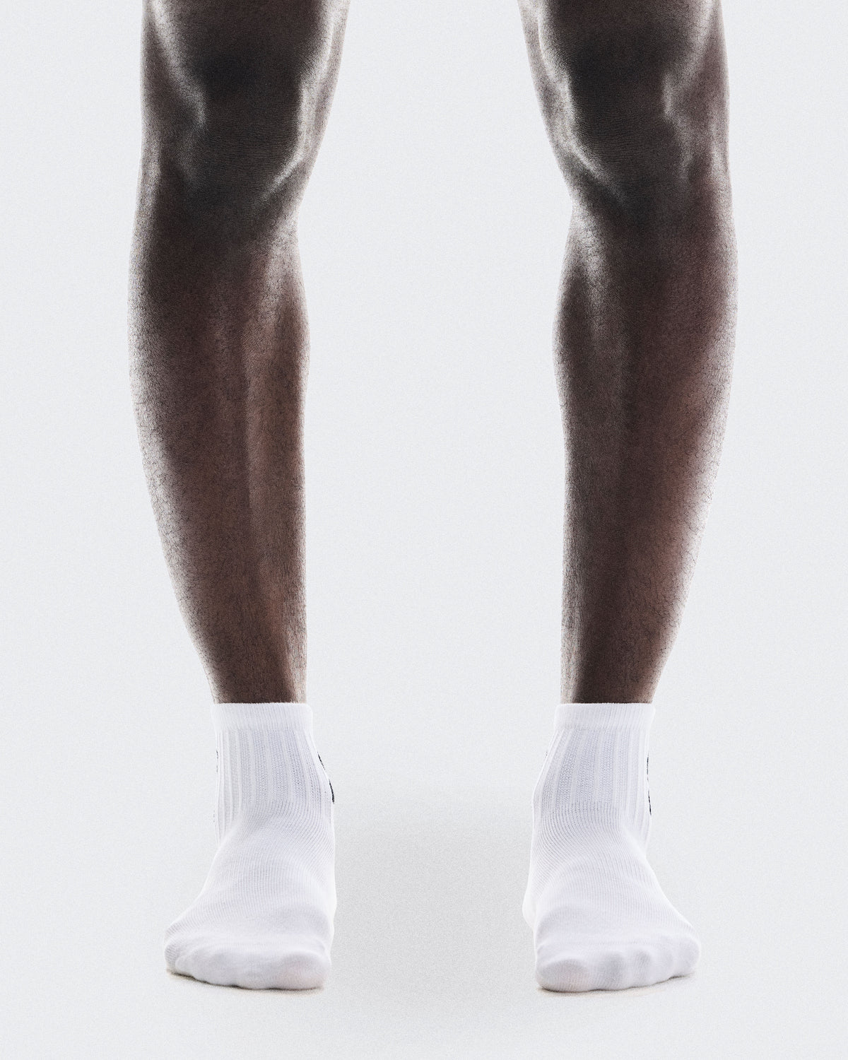 Logo Sock Mid 3P White - US 0691