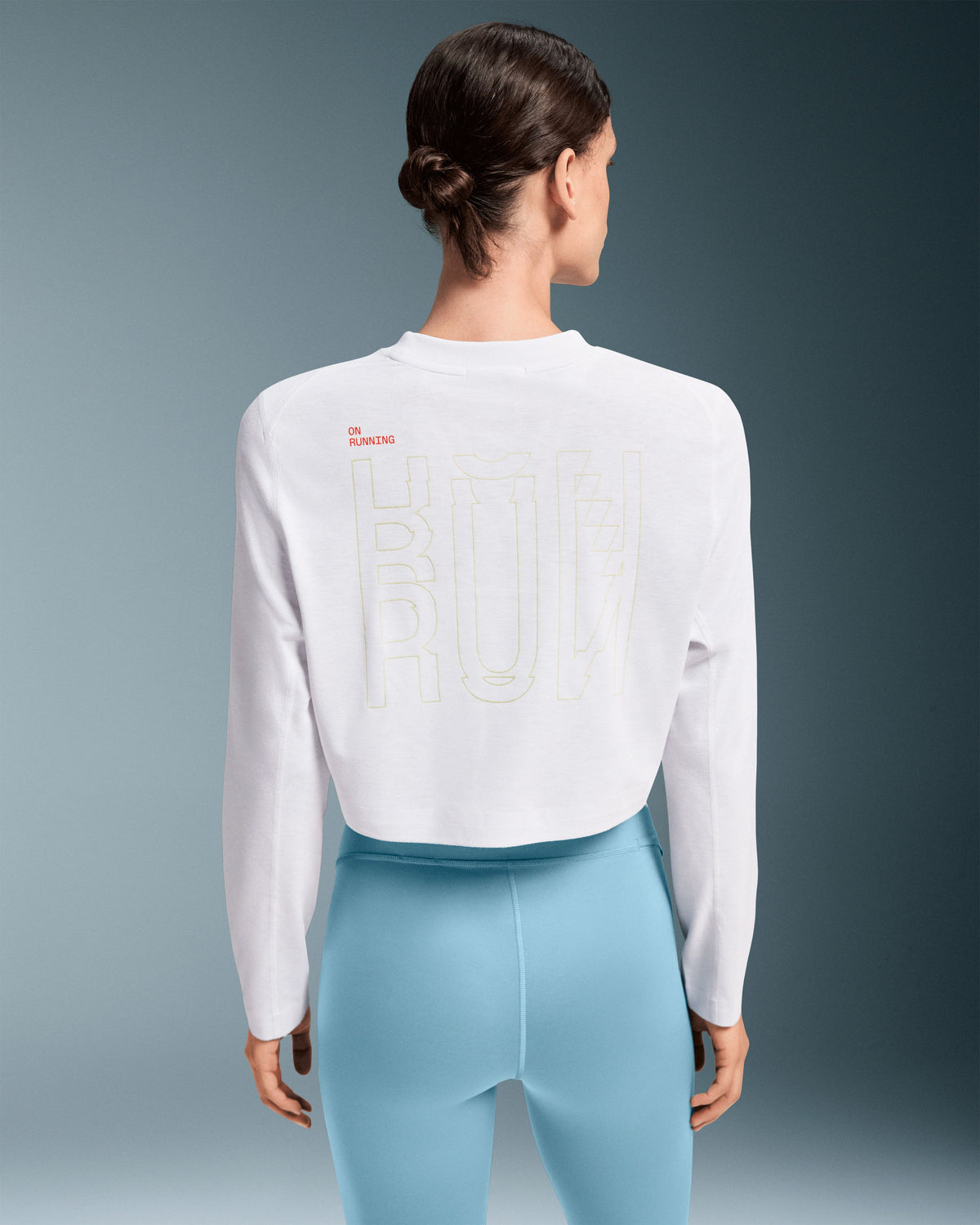 Women's Active Long-T Crop Graphic White - US 9400