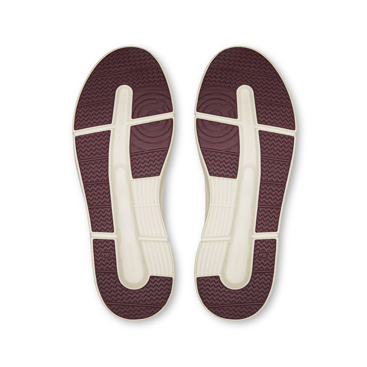 Women's THE ROGER Centre Court Ivory | Maroon - US 4901