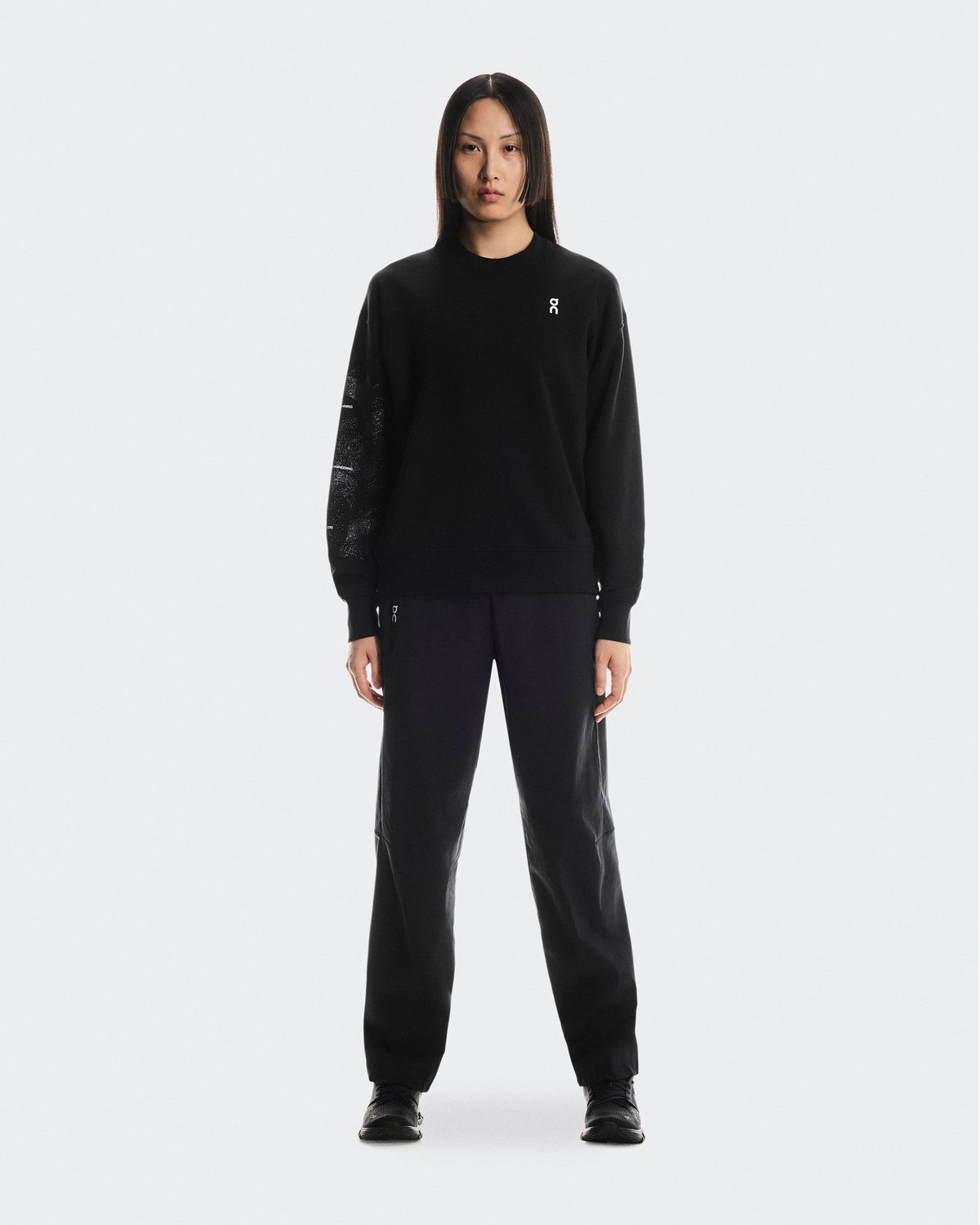 Women's Club Crew Graphic Black | Olive - US 0599