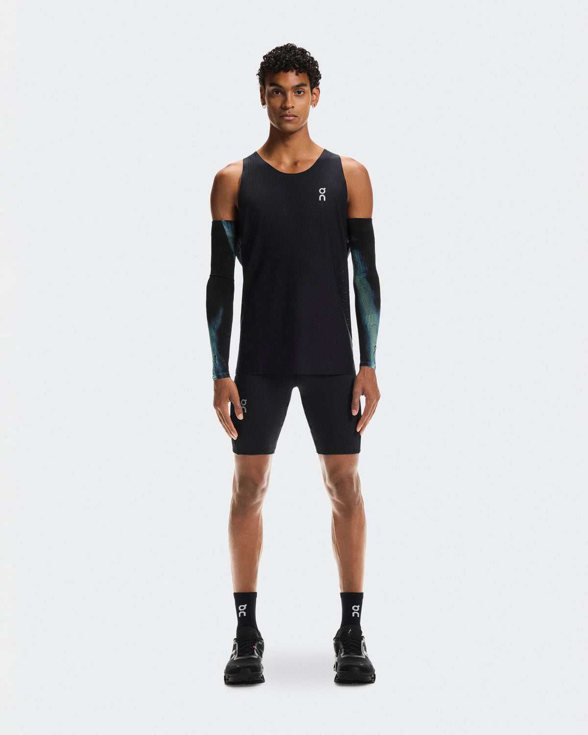 Men's Pace Tights Short Black | Black - US 7976